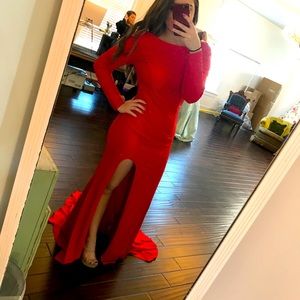 Red Sherri Hill Prom Dress - Size 6